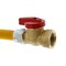 Jones Stephens 5/8" OD (1/2" ID) Gas Connector, 1/2" MIP x 3/4" FIP Ball Valve x 24" G71221 - alternate 2